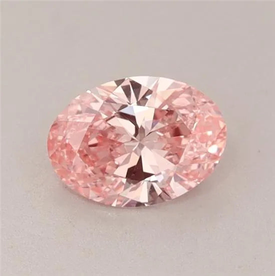 0.52ct Oval Lab Grown Diamond (Colour Fancy Vivid Pink, Clarity VS1, IGI Certified)