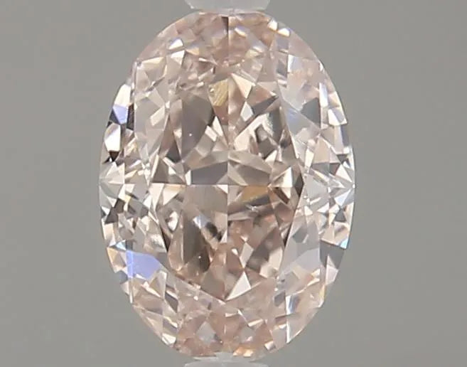 0.52ct Oval Natural Diamond (Colour Light Pink, Clarity SI1, GIA Certified)