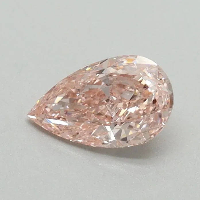 0.52ct Pear Lab Grown Diamond (Colour Fancy Intense Pink, Clarity VS2, IGI Certified)