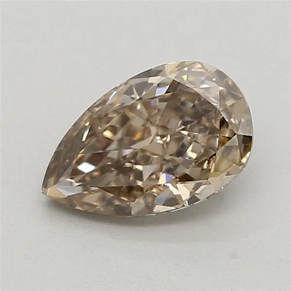 0.52ct Pear Lab Grown Diamond (Colour Fancy Light Brown, Clarity VS2, IGI Certified)