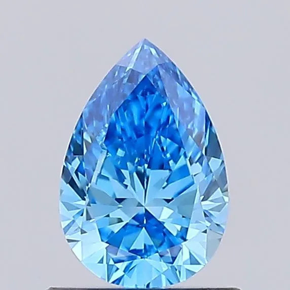 0.52ct Pear Lab Grown Diamond (Colour Fancy Vivid Blue, Clarity VS2, Uncertified)