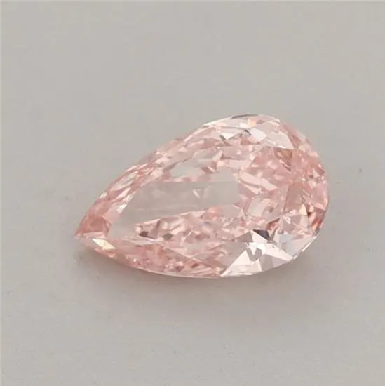 0.52ct Pear Lab Grown Diamond (Colour Fancy Vivid Pink, Clarity VVS2, IGI Certified)
