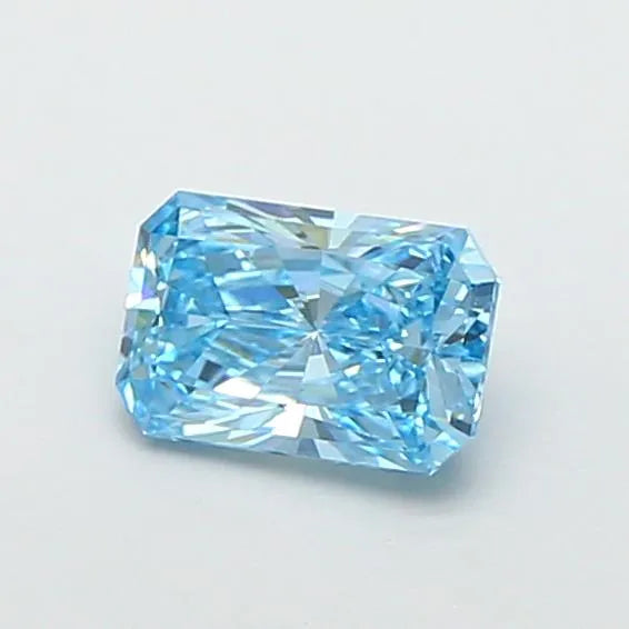 0.52ct Radiant Lab Grown Diamond (Colour Fancy Vivid Blue, Clarity VVS2, IGI Certified)