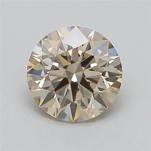 0.52ct Round Lab Grown Diamond (Colour Very Light Brown, Clarity VVS2, Cut ID, IGI Certified)