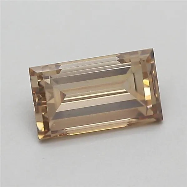 0.53ct Baguette Lab Grown Diamond (Colour Fancy Light Brown, Clarity VS1, IGI Certified)