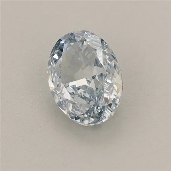 0.53ct Oval Lab Grown Diamond (Colour Fancy Blue, Clarity VVS2, IGI Certified)