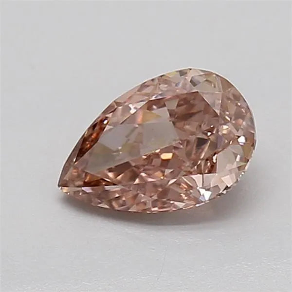 0.53ct Pear Lab Grown Diamond (Colour Fancy Light Brown, Clarity VVS2, IGI Certified)