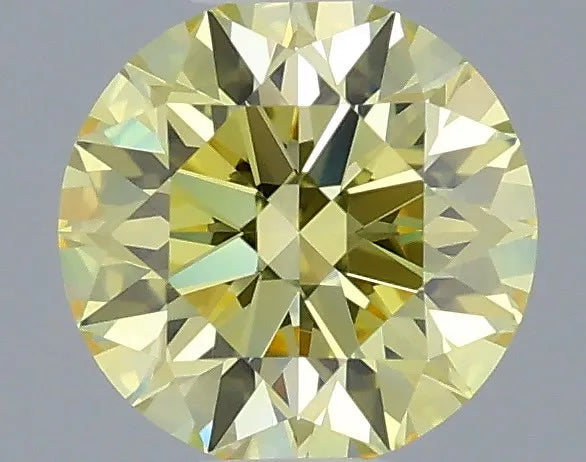 0.53ct Round Lab Grown Diamond (Colour Fancy Intense Yellow, Clarity IF, Cut ID, IGI Certified)
