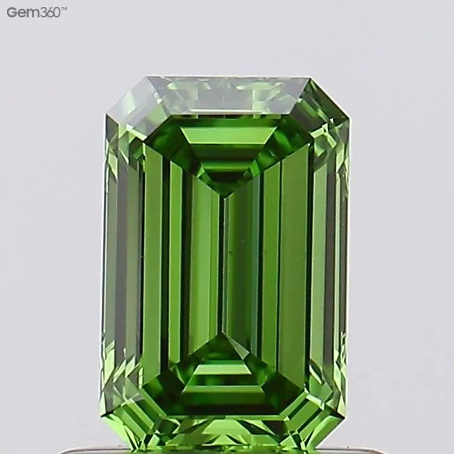 0.54ct Emerald Lab Grown Diamond (Colour Fancy Vivid Green, Clarity VS1, Uncertified)