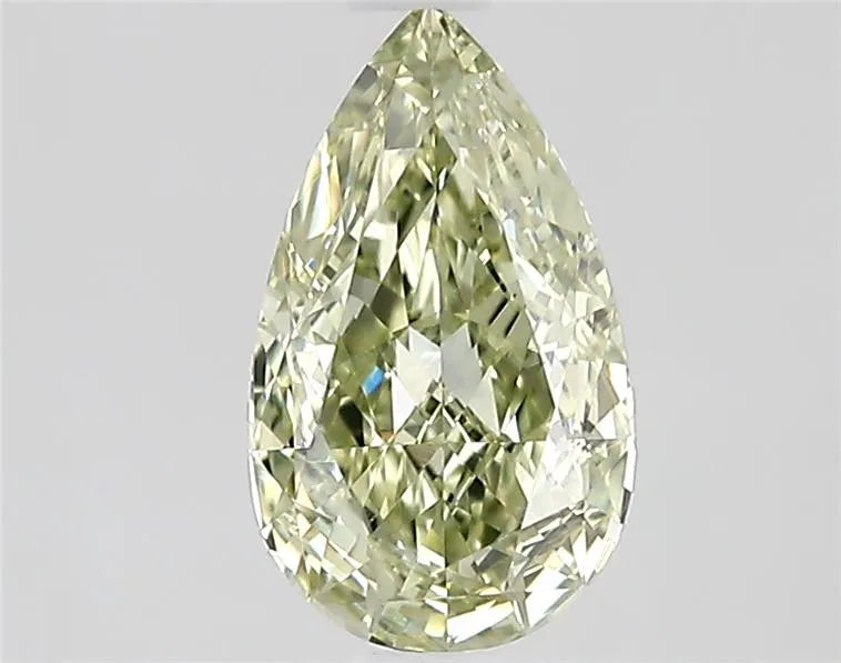 0.54ct Pear Natural Diamond (Colour Fancy Yellow, Clarity SI1, Cut EX, GIA Certified)