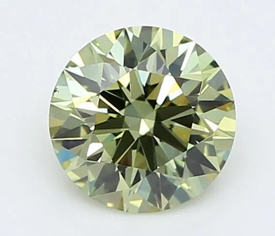 0.55ct Round Lab Grown Diamond (Colour Fancy Vivid Blue, Clarity IF, Cut ID, IGI Certified)