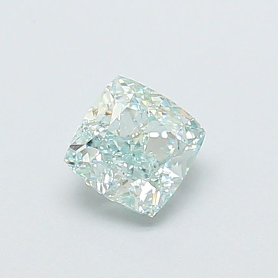0.56ct Cushion modified Lab Grown Diamond (Colour Fancy Green, Clarity VVS2, IGI Certified)