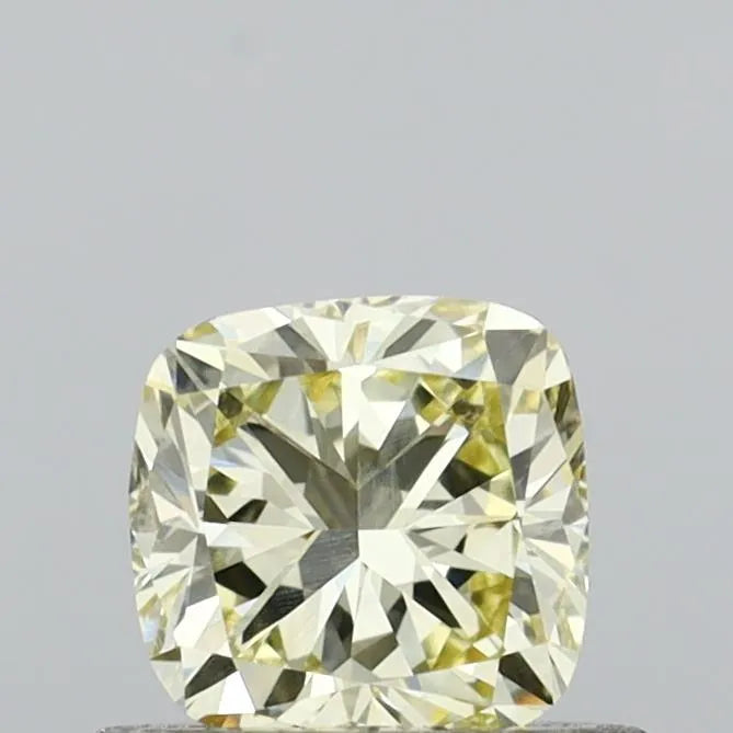 0.56ct Cushion modified Lab Grown Diamond (Colour Fancy Light Yellow, Clarity VVS2, IGI Certified)
