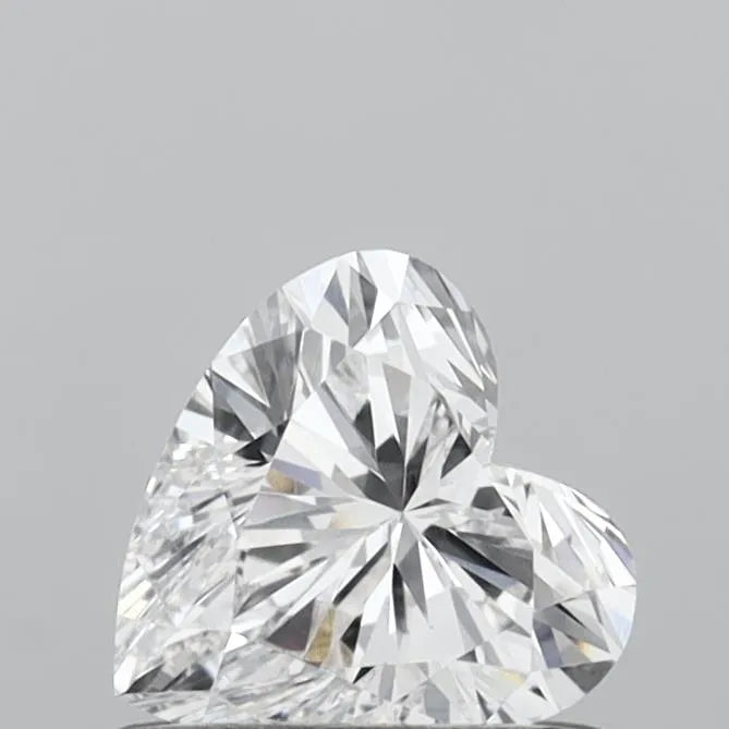 0.56ct Heart Lab Grown Diamond (Colour D, Clarity VVS2, IGI Certified)