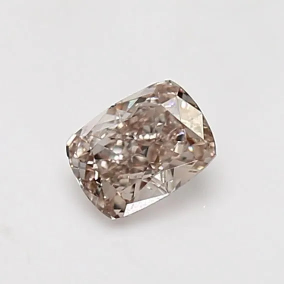 0.58ct Cushion modified Natural Diamond (Colour Fancy Light Pinkish Brown, Clarity VS2, GIA Certified)