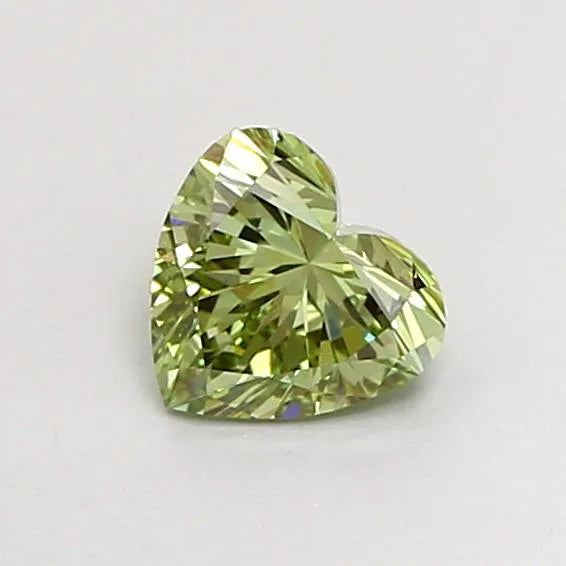 0.58ct Heart Lab Grown Diamond (Colour Fancy Intense Green, Clarity VVS2, IGI Certified)