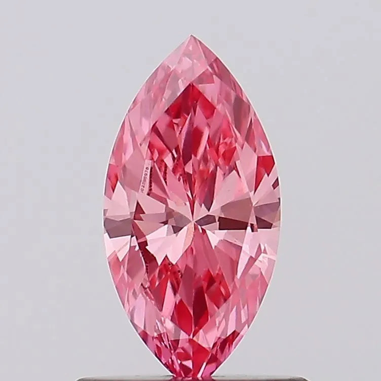 0.58ct Marquise Lab Grown Diamond (Colour Fancy Vivid Pink, Clarity VS1, IGI Certified)