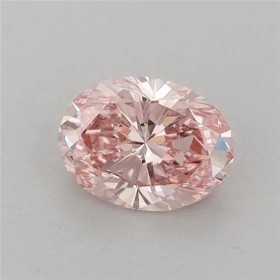 0.58ct Oval Lab Grown Diamond (Colour Fancy Vivid Pink, Clarity VS1, IGI Certified)
