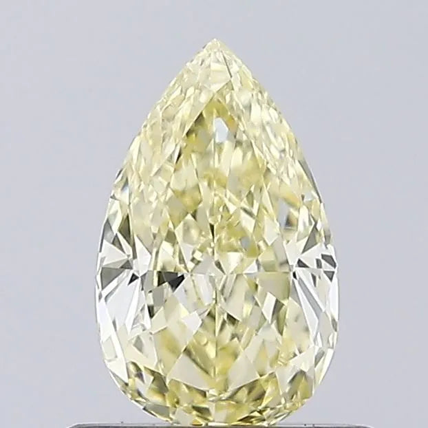 0.58ct Pear Lab Grown Diamond (Colour Fancy Light Yellow, Clarity VVS2, IGI Certified)