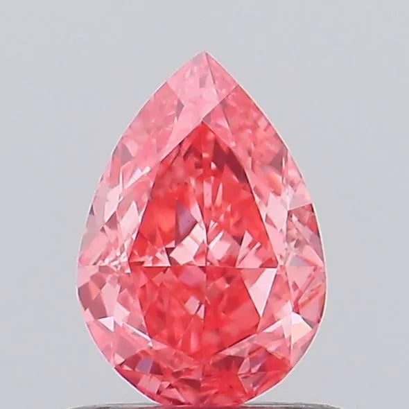 0.60ct Pear Lab Grown Diamond (Colour Fancy Vivid Pink, Clarity VS1, IGI Certified)