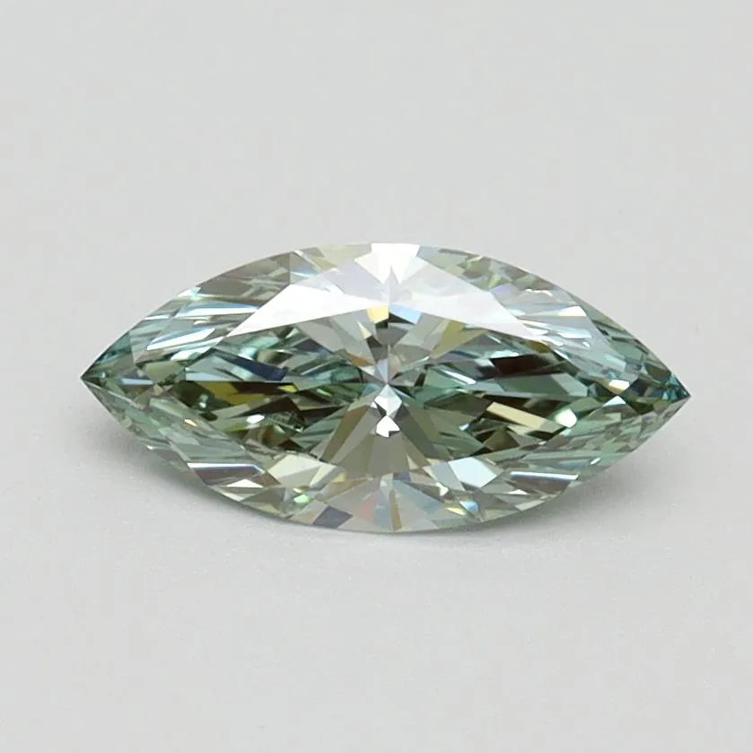 0.61ct Marquise Lab Grown Diamond (Colour Fancy Intense Green, Clarity VVS2, IGI Certified)