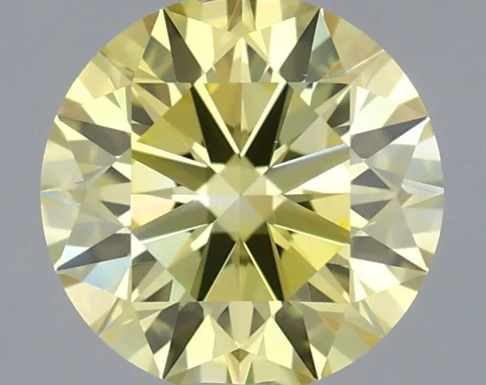 0.62ct Round Lab Grown Diamond (Colour Fancy Intense Yellow, Clarity VVS2, Cut ID, IGI Certified)