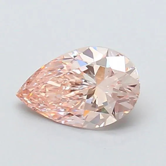 0.63ct Pear Lab Grown Diamond (Colour Fancy Light Pinkish Brown, Clarity VVS2, IGI Certified)