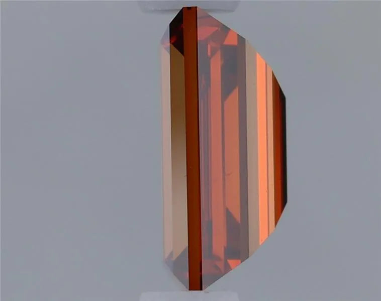 0.64ct Baguette Lab Grown Diamond (Colour Fancy Vivid Orange, Clarity VS2, IGI Certified)