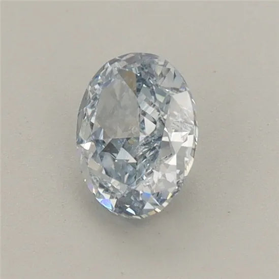 0.64ct Oval Lab Grown Diamond (Colour Fancy Blue, Clarity VS1, IGI Certified)