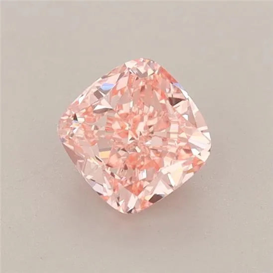 0.67ct Cushion brilliant Lab Grown Diamond (Colour Fancy Intense Pink, Clarity VVS2, IGI Certified)