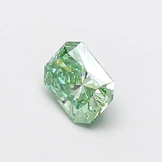 0.67ct Radiant Lab Grown Diamond (Colour Fancy Vivid Green, Clarity VS1, IGI Certified)