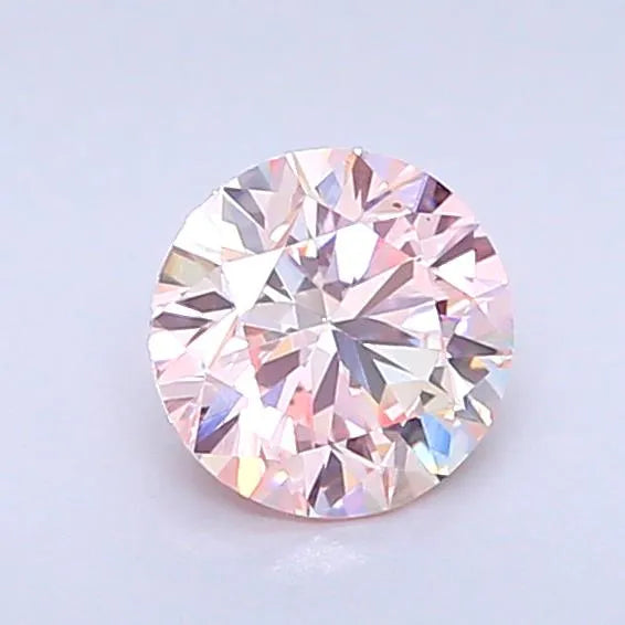 0.69ct Round Lab Grown Diamond (Colour Fancy Vivid Pink, Clarity VS1, Cut EX, Uncertified)