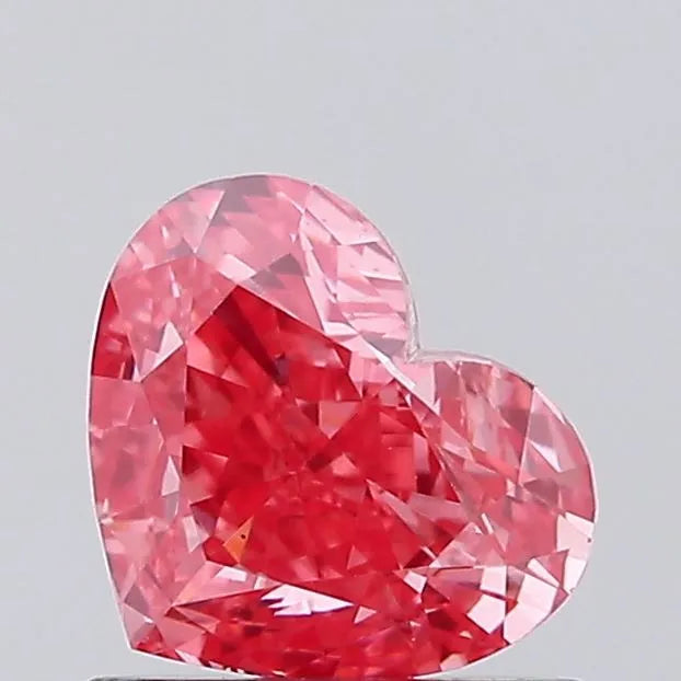 0.70ct Heart Lab Grown Diamond (Colour Fancy Intense Pink, Clarity VS1, Uncertified)