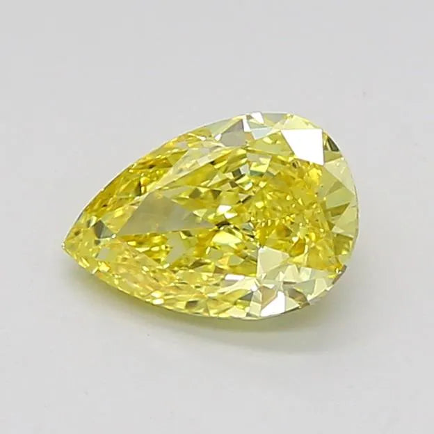 0.70ct Pear Lab Grown Diamond (Colour Fancy Intense Yellow, Clarity VS2, IGI Certified)