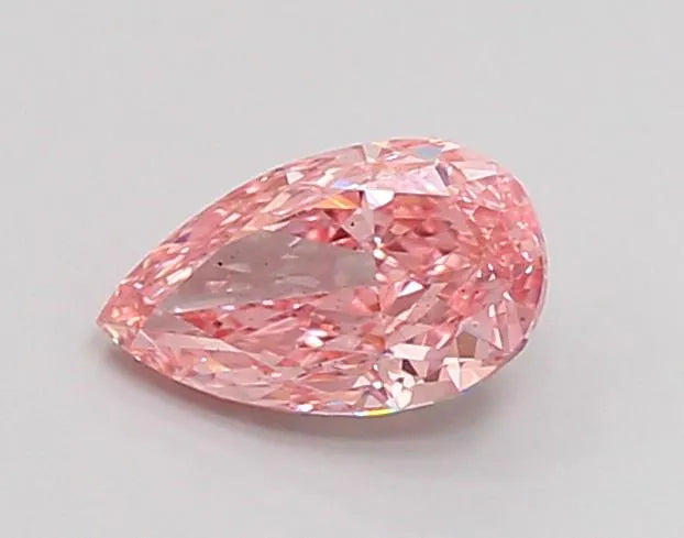 0.70ct Pear Lab Grown Diamond (Colour Fancy Vivid Pink, Clarity SI1, IGI Certified)