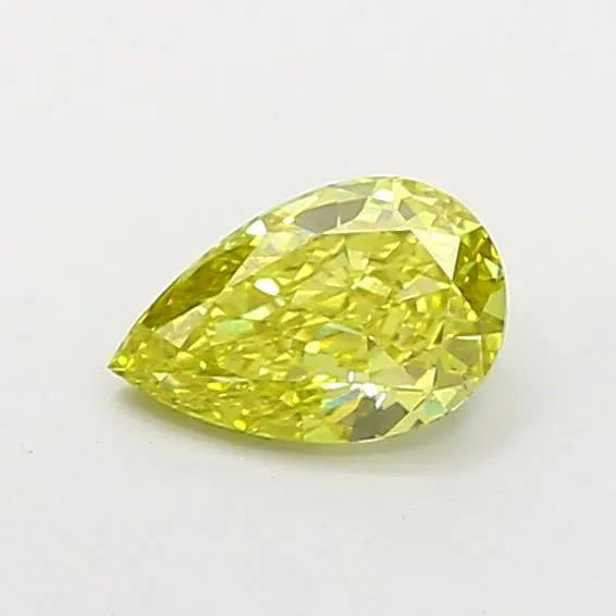 0.70ct Pear Lab Grown Diamond (Colour Fancy Vivid Yellow, Clarity VS1, Uncertified)