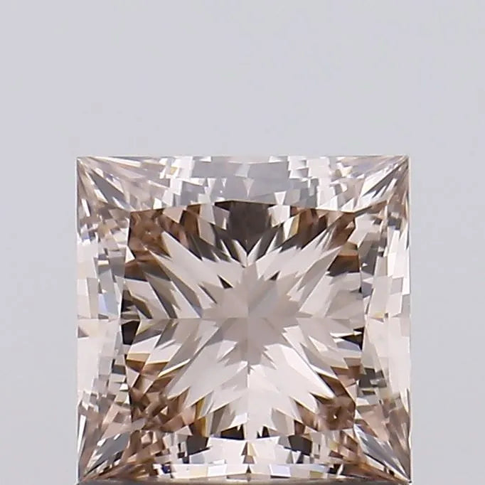 0.70ct Princess Lab Grown Diamond (Colour Fancy Brown, Clarity VVS2, Uncertified)