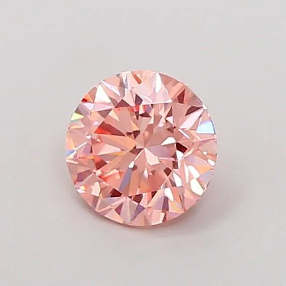 0.70ct Round Lab Grown Diamond (Colour Fancy Pink, Clarity VS1, Cut EX, IGI Certified)