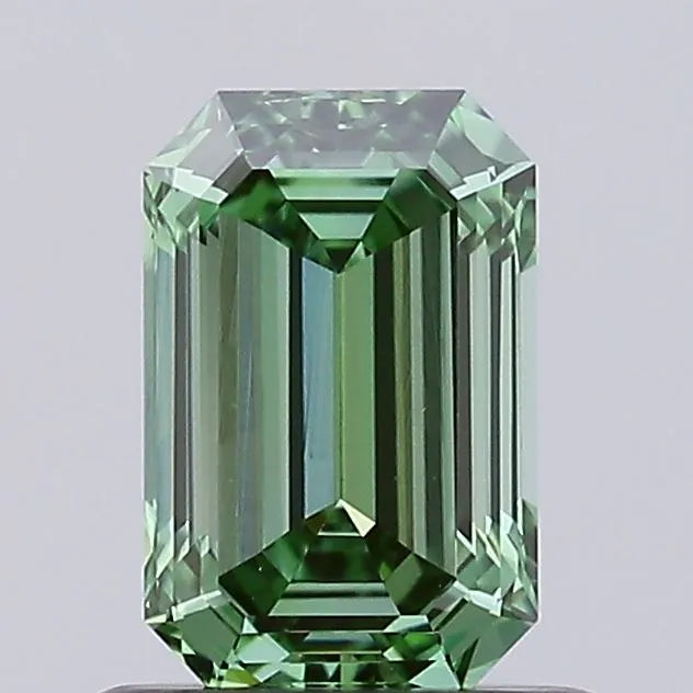 0.71ct Emerald Lab Grown Diamond (Colour Fancy Vivid Green, Clarity VVS2, IGI Certified)