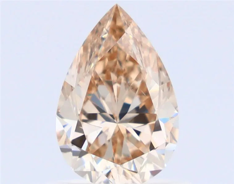0.71ct Pear Natural Diamond (Colour Fancy Light, Clarity VS2, GIA Certified)