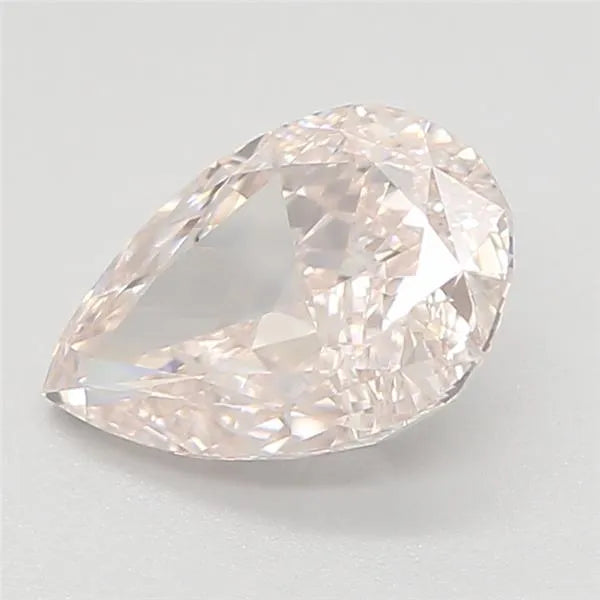0.71ct Pear Natural Diamond (Colour Fancy Light Pink, Clarity IF, GIA Certified)