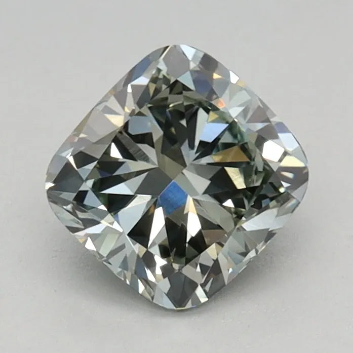 0.72ct Cushion modified Lab Grown Diamond (Colour Fancy Green, Clarity VVS2, IGI Certified)