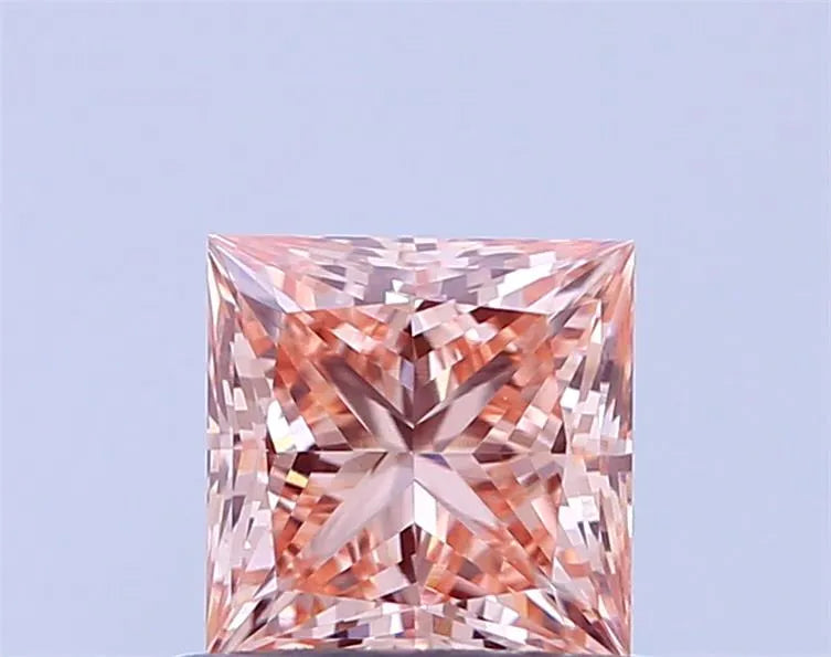 0.72ct Princess Lab Grown Diamond (Colour Fancy Intense Pink, Clarity VVS2, IGI Certified)