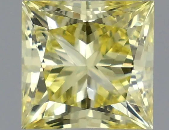 0.72ct Princess Lab Grown Diamond (Colour Fancy Intense Yellow, Clarity VVS2, IGI Certified)