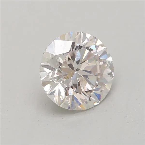 0.72ct Round Natural Diamond (Colour Faint Pinkish Pink, Clarity SI2, Cut GD, GIA Certified)