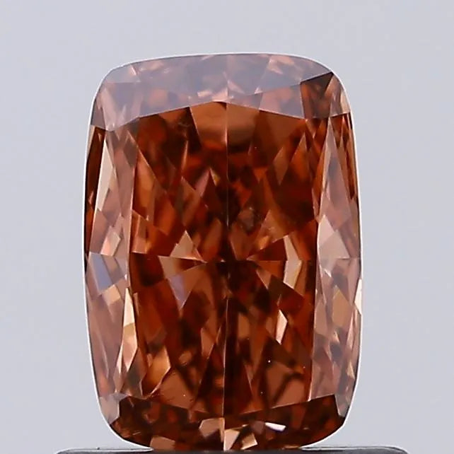 0.73ct Cushion modified Lab Grown Diamond (Colour Fancy Brown, Clarity VVS2, IGI Certified)