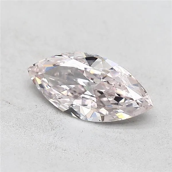 0.74ct Marquise Natural Diamond (Colour Very Light Pink, Clarity VS2, GIA Certified)