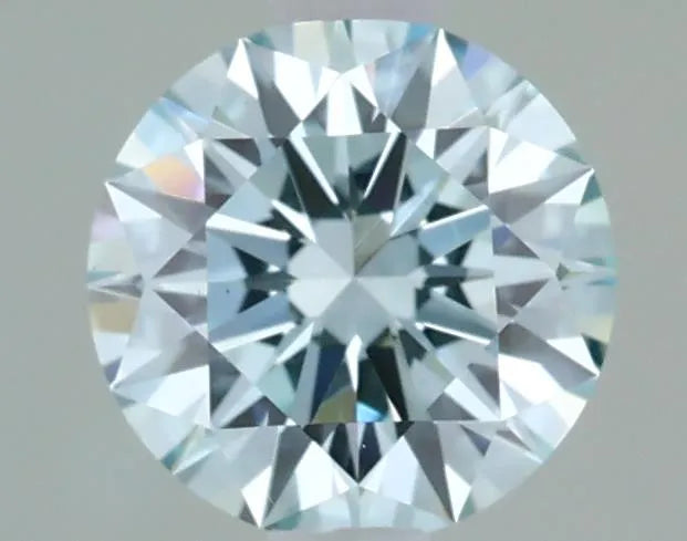 0.74ct Round Lab Grown Diamond (Colour Fancy Light Blueish Green, Clarity VS1, Cut ID, IGI Certified)