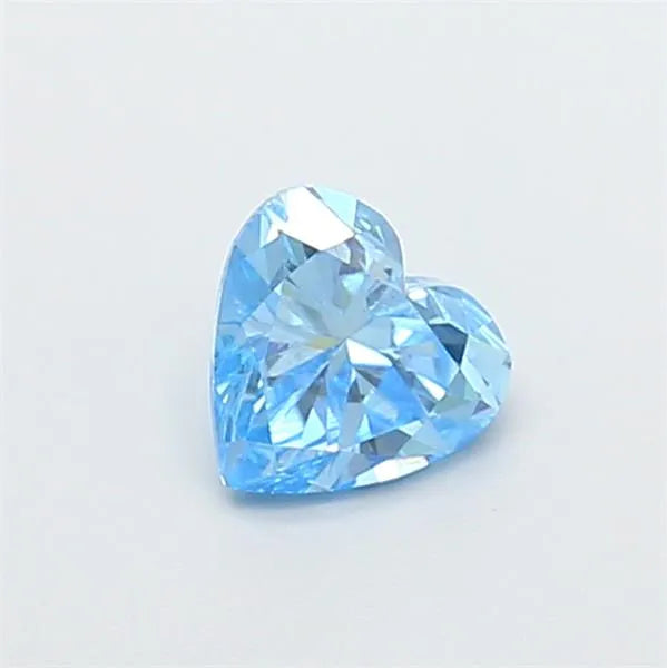 0.75ct Heart Lab Grown Diamond (Colour Fancy Vivid Blue, Clarity VVS2, IGI Certified)