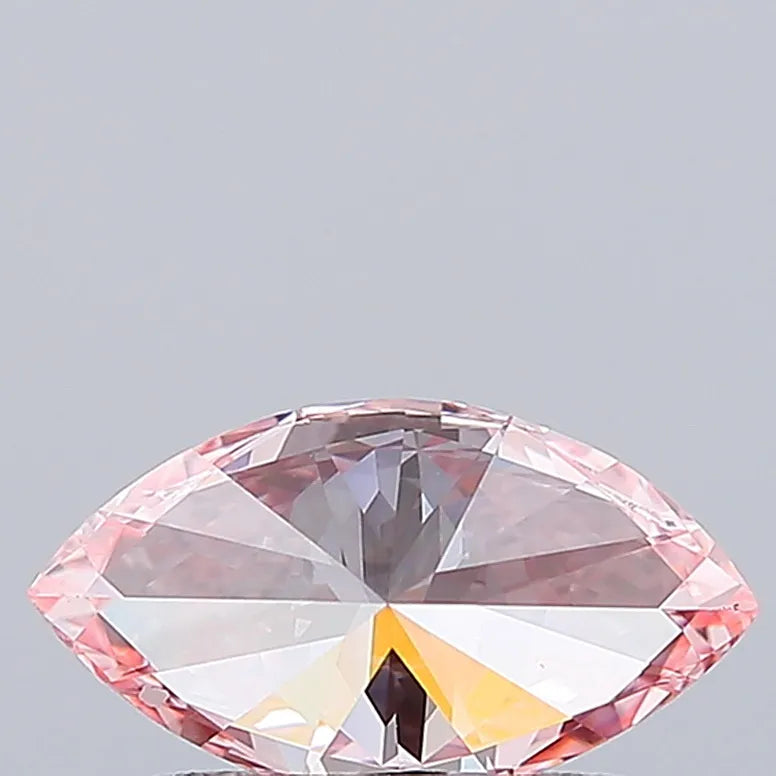 0.75ct Marquise Lab Grown Diamond (Colour Fancy Vivid Pink, Clarity VVS2, IGI Certified)